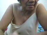 Filipino granny 66 pleasuring me on cam