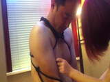 Chinese mistress spank&amp;pegging