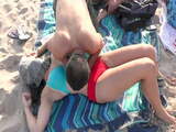 Sexy Massage on New York Public Beach