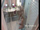 Czech Milf fucking in shower - Hidden spy cam