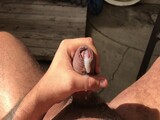 Jerking off outdoors