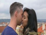 Dane Jones Tight body Brazilian in high heels gets creampie from big cock