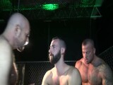 Gaytanamo - Hairy muscle bareback prison threesome